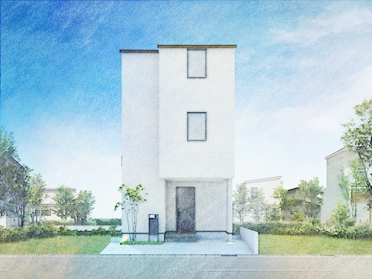 【完成見学会】駅近の狭小地に建ちながら、5LDKの大空間と駐車場スペース１台+雨に濡れない駐輪場をかなえた家